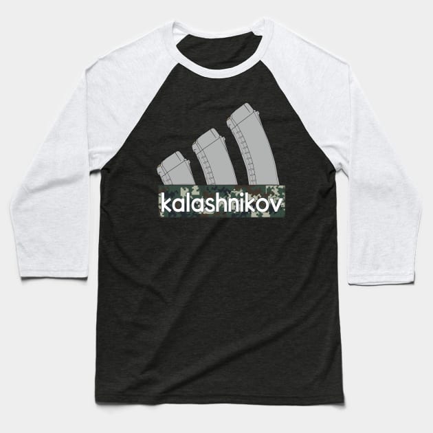 Three Kalashnikov assault rifle magazines Baseball T-Shirt by FAawRay